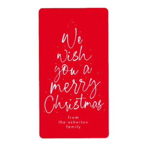 Etiqueta Feliz Natal, diversão, presente de feriado.
