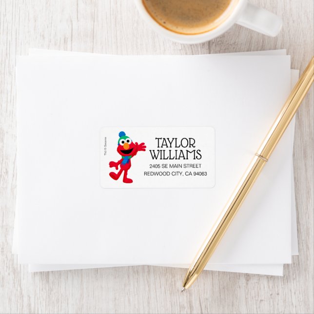 Etiqueta Feliz Natal do Elmo (Insitu)