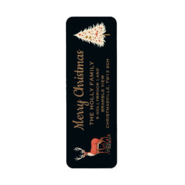 Etiqueta Feliz Natal | Feriado Florestal Encantado