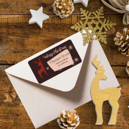 Etiqueta Feliz Natal, meu veado