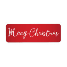 Feliz Natal Red Small Labels