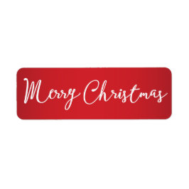 Etiqueta Feliz Natal Red Small Labels