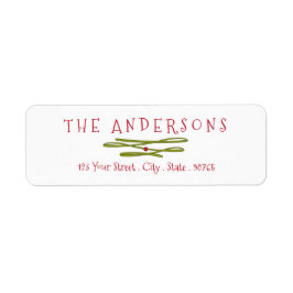 Etiqueta Feliz Saudações Endereço de Devolução de Banner Ve