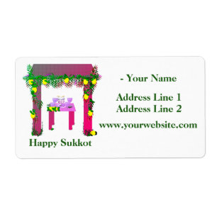 Etiqueta Feliz Sukkot, Personalizado