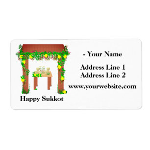 Etiqueta Feliz Sukkot, Personalizado