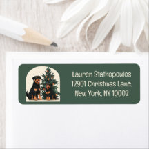 Felizes Cães Rottweiler Feriados