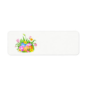 Etiqueta Felz pascoa floral