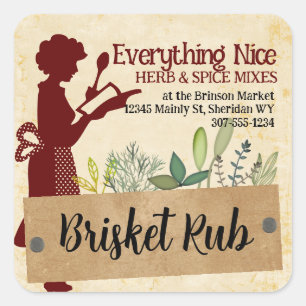 Etiqueta fêmea do Tag do presente do cozinhar da