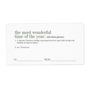 Etiqueta Feriado de Definição de Natal