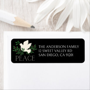 Etiqueta Feriado de Natal da Peace Dove