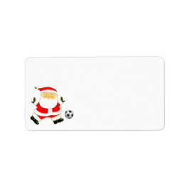 Etiqueta Feriado de Natal de Futebol