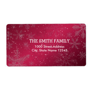 Etiqueta Feriado de Natal Glitter Brancos Vintage