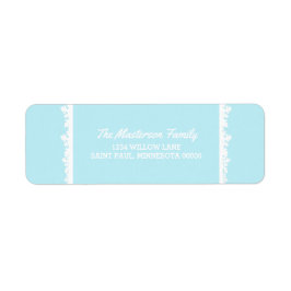 Etiqueta Feriado de Quadro Snowflake