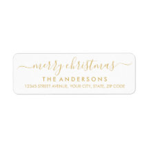 Feriado Dourado de Script Moderno de Feliz Natal