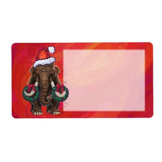 Etiqueta Feriado Fócito Mastodon (Frente)