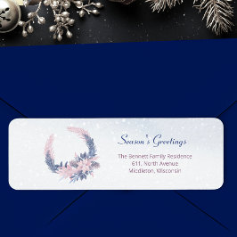 Etiqueta Feriado Personalizado da Folhagem de inverno da Wa