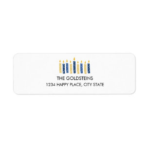 Etiqueta Feriados de Hanukkah Candles