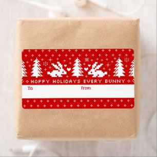 Etiqueta Feriados Hoppy Todos Os Coelhos Coelhinhos Coelhin