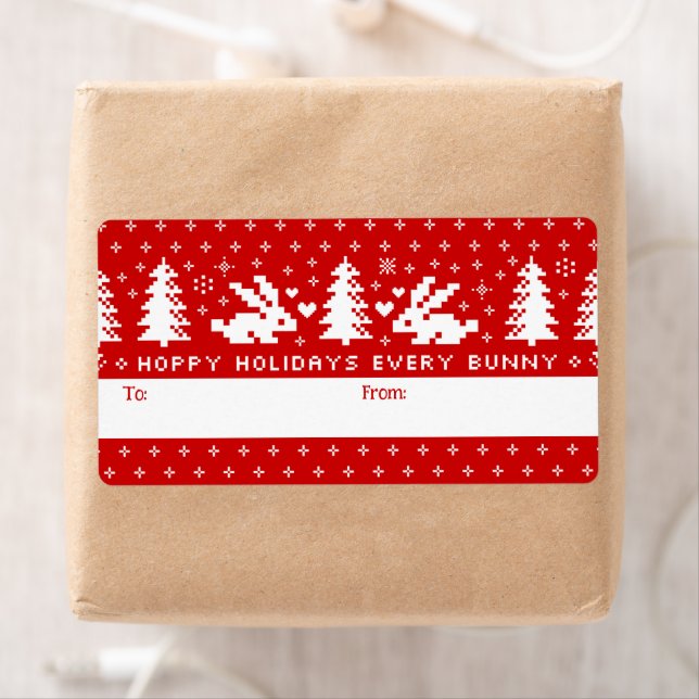 Etiqueta Feriados Hoppy Todos Os Coelhos Coelhinhos Coelhin (Insitu)