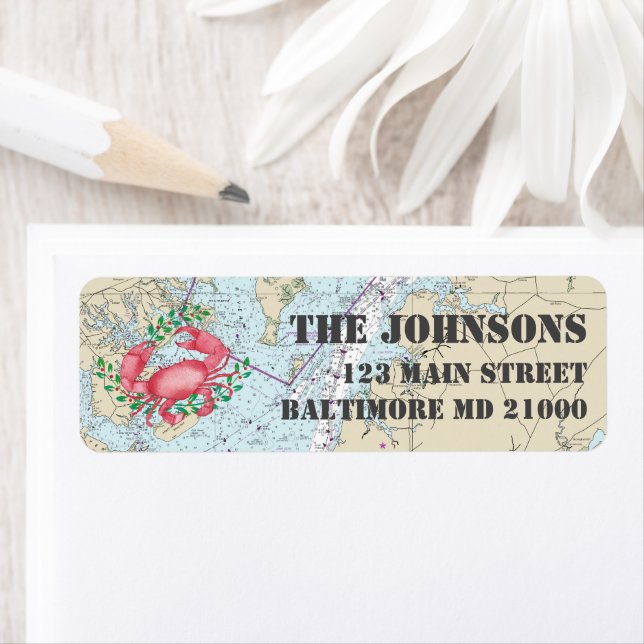 Etiqueta Feriados náuticos felizes de Baltimore (Insitu)