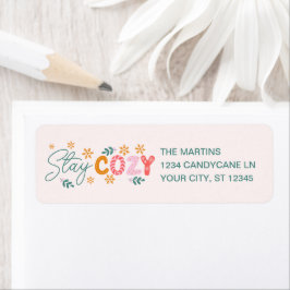 Etiqueta Férias de Natal Cozy