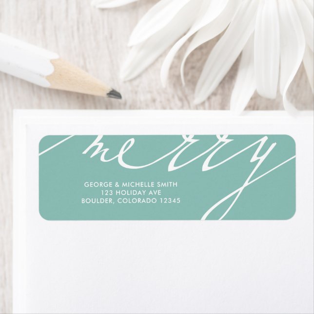 Etiqueta Férias de Natal Muito Feliz (Insitu)