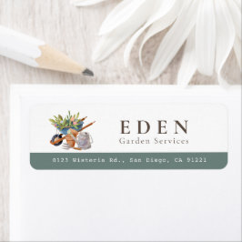 Etiqueta Ferramentas de jardinagem Barreira de rodas Endere