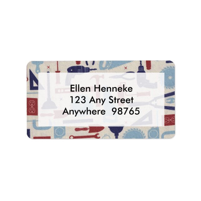 Etiqueta Ferramentas do Pai (Frente)