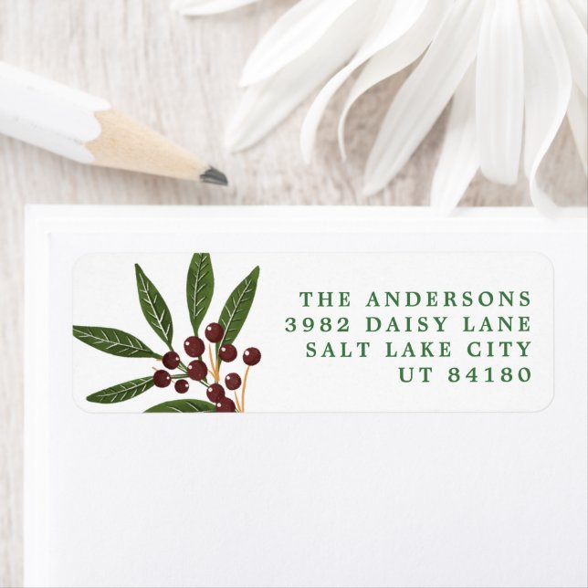 Etiqueta FesNatal Berries Nome Endereço de Devolução (Insitu)