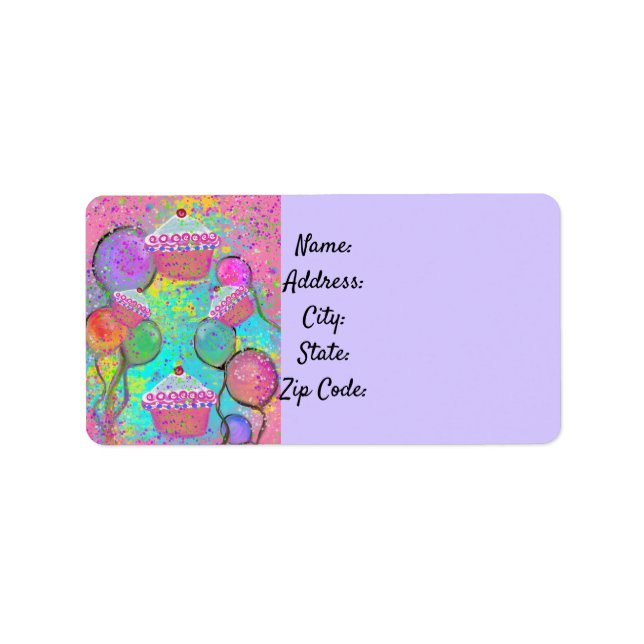 ETIQUETA FESTA DE ANIVERSÁRIO ART (Frente)