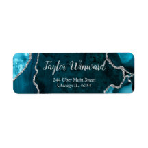 Festa de aniversário de mármore azul-lacrimogêneo