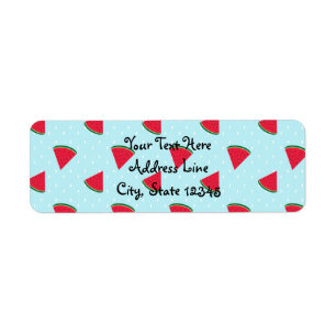 Etiqueta Festa de aniversário de Verão de Diversão Azul de 