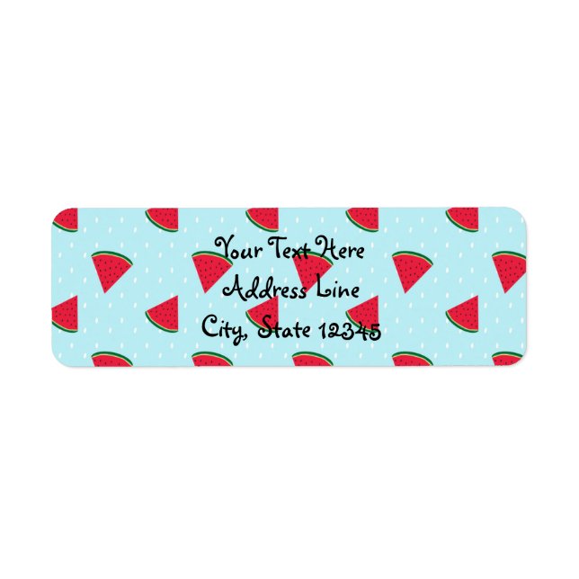 Etiqueta Festa de aniversário de Verão de Diversão Azul de  (Frente)