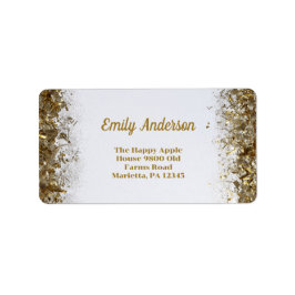 Etiqueta Festa de aniversário Dupla Junta Adulta | Dourado 