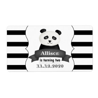 Etiqueta Festa de aniversário Panda
