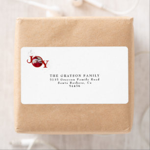 Etiqueta Festa de Neve Silver Feliz Natal Feriado Foto de N