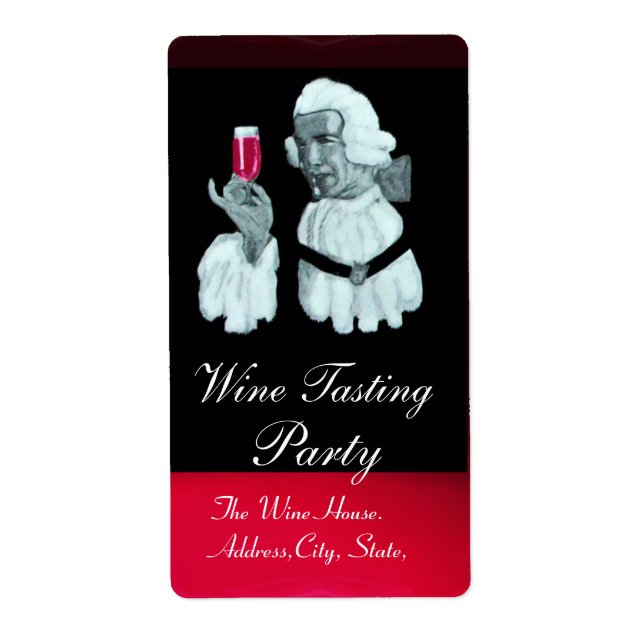 ETIQUETA FESTA DE PROVANDO DE VINHO SOMMELIER (Frente)