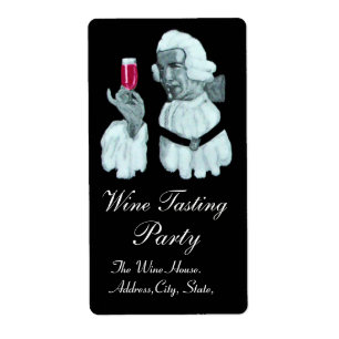 ETIQUETA FESTA DE PROVANDO DE VINHO SOMMELIER