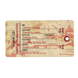 Etiqueta Festa de Sanitário Assombrado com a Marca do Sábio