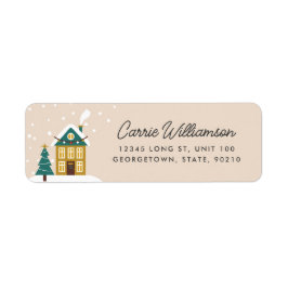 Etiqueta FesWinter Holiday House Return Label