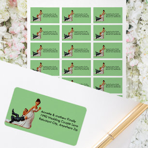 Etiqueta Finalmente Casal Funny Brown Hair Label