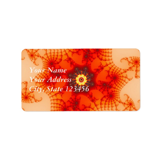 Etiqueta Fire Web - Arte Fractal (Frente)