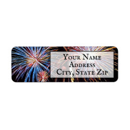 Etiqueta Fireworks Return Address Label