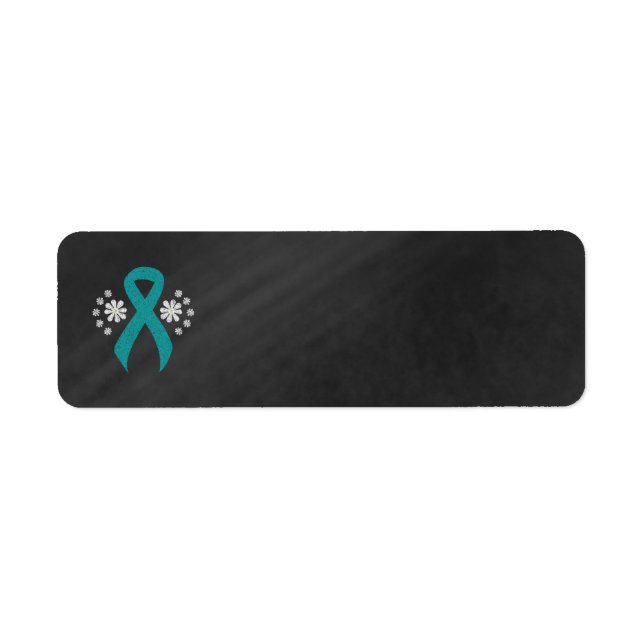 Etiqueta Fita Teal Chalkboard (Frente)