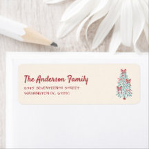 Fitas de Mão Vermelha Retro Cor-de-Rosa Desenhadas