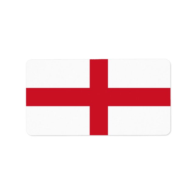 Etiqueta Flag of England Labels (Frente)