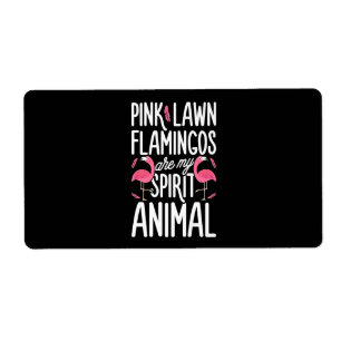 Etiqueta Flamingos Flamingos De Leite Rosa São Animais Es