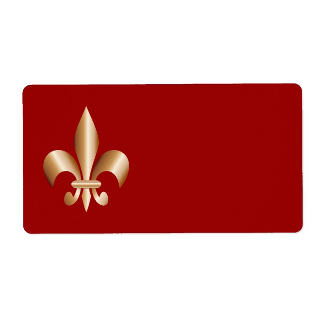 Etiqueta Fleur de lis (Frente)