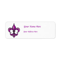 Fleur de Lis na Lavanda roxa
