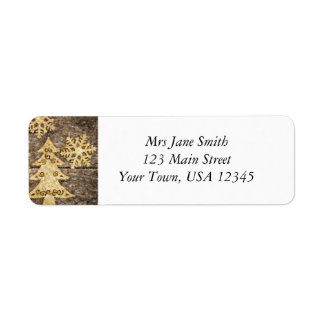 Etiqueta Flocos de neve e árvore de Natal